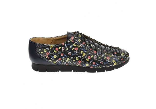 Pantofi dama, casual, din piele naturala - P501BFLOR